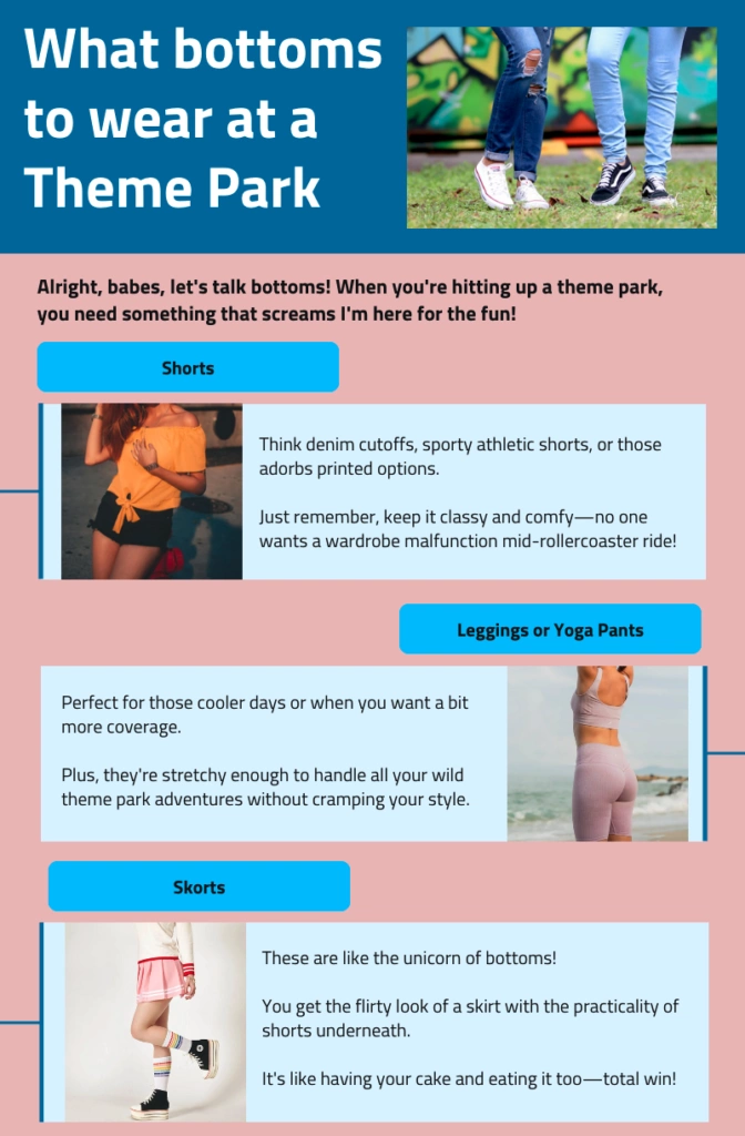 Bottoms for theme park